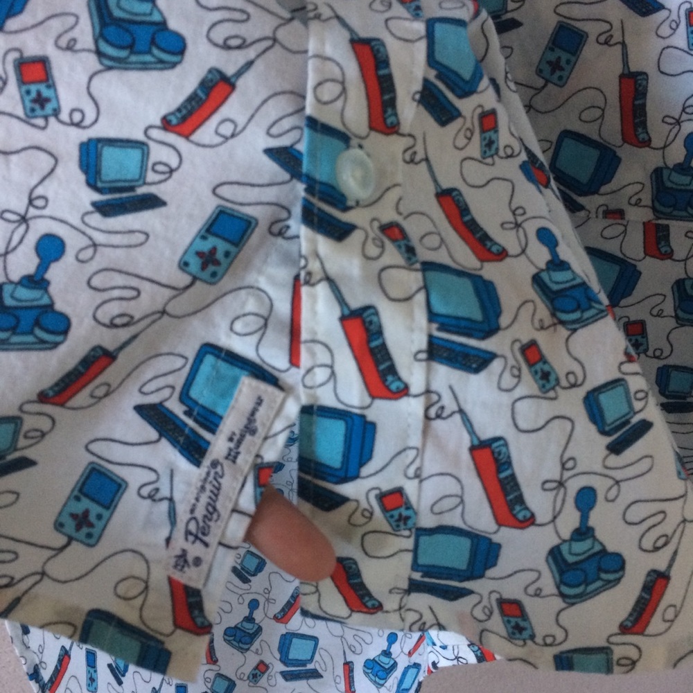 Men’s Original Penguin Slim Fit Gamer motif shirt - Picture 7 of 8